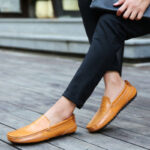 Men Loafers Slip On Formal Comfortable Soft Shoes - Image 5