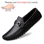 Slip On Genuine Leather Loafers Men Casual Shoes Designer - Image 5